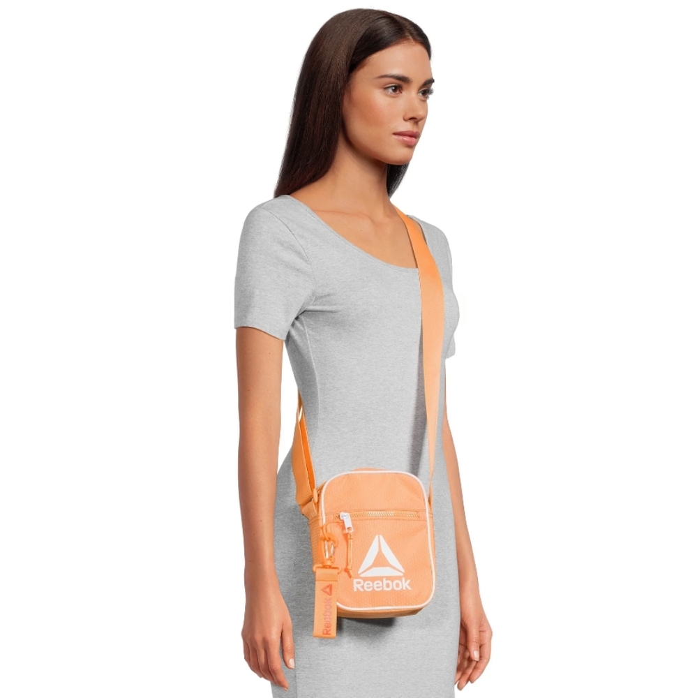 Reebok Logo Nadia Crossbody in Tangerine